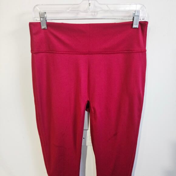 Fabletics Women's XL Motion 365 Leggings Merlot Red Strappy Back Athletic Gym - Picture 2 of 8